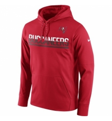 NFL Mens Tampa Bay Buccaneers Nike Sideline Circuit Red Pullover Hoodie