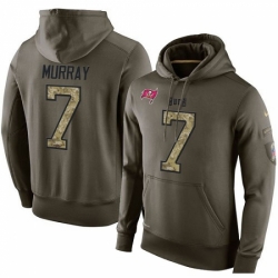 NFL Nike Tampa Bay Buccaneers 7 Patrick Murray Green Salute To Service Mens Pullover Hoodie