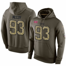 NFL Nike Tampa Bay Buccaneers 93 Gerald McCoy Green Salute To Service Mens Pullover Hoodie