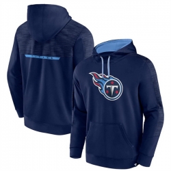 Men Tennessee Titans Navy Defender Evo Pullover Hoodie