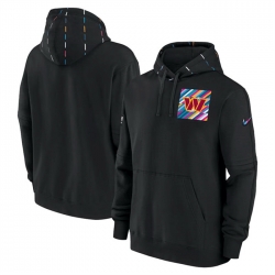 Men Washington Commanders Black 2023 Crucial Catch Club Pullover Hoodie