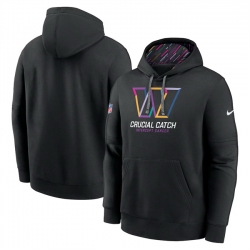 Men Washington Commanders Black 2024 Crucial Catch Club Pullover Hoodie