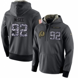 NFL Nike Washington Redskins 92 Stacy McGee Stitched Black Anthracite Salute to Service Player Performance Hoodie