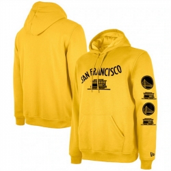 Men Golden State Warriors Yellow 2023 24 City Edition Pullover Hoodie