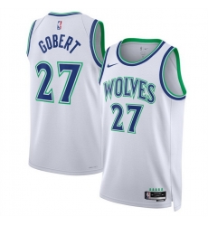 Men Minnesota Timberwolves 27 Rudy Gobert White 2026 27 Association Edition Stitched Basketball Jersey Men Minnesota Timberwolves 27 Rudy Gobert White 2026 27 Association Edition Stitched Basketball Jersey