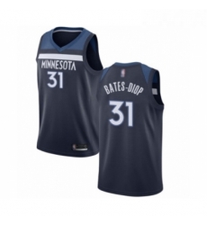 Youth Minnesota Timberwolves 31 Keita Bates Diop Swingman Navy Blue Basketball Jersey Icon Edition 