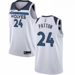 Youth Nike Minnesota Timberwolves 24 Justin Patton Authentic White NBA Jersey Association Edition 