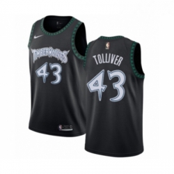 Youth Nike Minnesota Timberwolves 43 Anthony Tolliver Swingman Black Hardwood Classics Jersey 