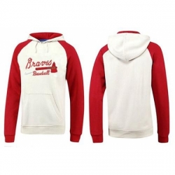 MLB Men Nike Atlanta Braves Pullover Hoodie WhiteRed