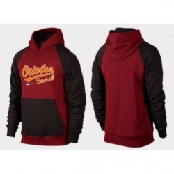 MLB Men Nike Baltimore Orioles Pullover Hoodie RedBrown