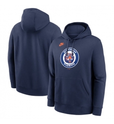 Men Detroit Tigers Navy Cooperstown Collection Logo Club Pullover Hoodie Men Detroit Tigers Navy Cooperstown Collection Logo Club Pullover Hoodie