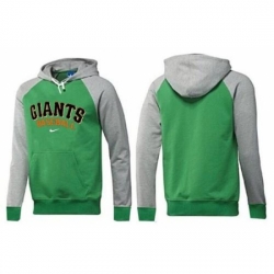 MLB Men Nike San Francisco Giants Pullover Hoodie GreenGrey