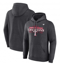 Men Texas Rangers 2023 Heather Charcoal Champions Locker Room Pullover Hoodie