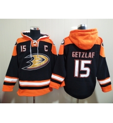 Men Anaheim Ducks Ryan Getzlaf 15 Blue Stitched NHL Hoodie