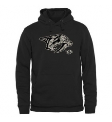 Men Nashville Predators Black Rink Warrior Pullover Hoodie