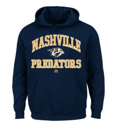 Men Nashville Predators Majestic Heart  26 Soul Hoodie Navy Blue