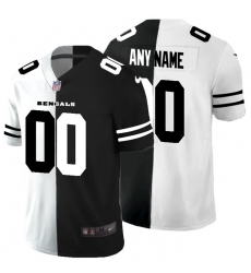 Men Women Youth Toddler Cincinnati Bengals Custom Men Black V White Peace Split Nike Vapor Untouchable Limited NFL Jersey