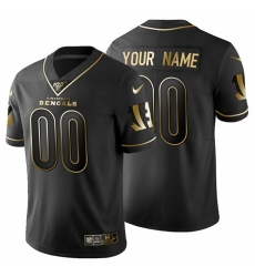 Men Women Youth Toddler Cincinnati Bengals Custom Men Nike Black Golden Limited NFL 100 Jersey