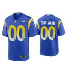 Men Women youth Los Angeles Rams Customized Royal NFL Stitched Limited Jersey 