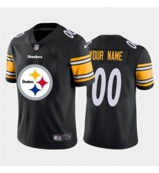 Men Women Youth Toddler Pittsburgh Steelers Custom Black Men Nike Big Team Logo Vapor Limited NFL Jersey