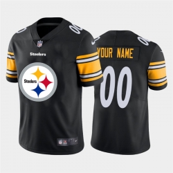 Men Women Youth Toddler Pittsburgh Steelers Custom Black Men Nike Big Team Logo Vapor Limited NFL Jersey