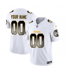 Men Women youth Pittsburgh Steelers Active Player Custom White 2023 F U S E  Smoke Vapor Untouchable Limited Stitched Jersey