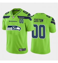 Men Women Youth Toddler Seattle Seahawks Custom Green Men Nike Big Team Logo Player Vapor Limited NFL Jersey