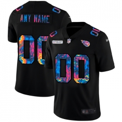 Men Women Youth Toddler Tennessee Titans Custom Men Nike Multi Color Black 2020 NFL Crucial Catch Vapor Untouchable Limited Jersey