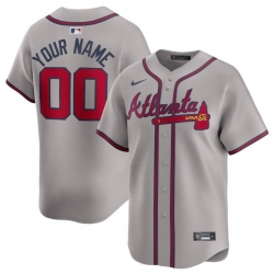 Men Women youth Atlanta Braves Active Player Custom Grey 2024 Away Limited Stitched Baseball Jersey