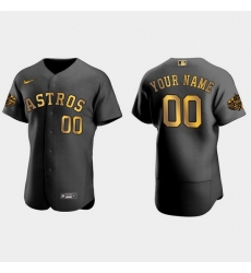 Men Women Youth Houston Astros Custom 2022 Mlb All Star Game Authentic Black Men Jersey