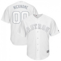 Men Women Youth Toddler All Size Houston Astros Majestic 2019 Players Weekend Cool Base Roster Custom White Jersey