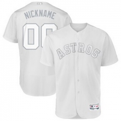 Men Women Youth Toddler All Size Houston Astros Majestic 2019 Players Weekend Flex Base Authentic Roster Custom White Jersey