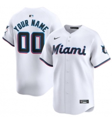 Men Women youth Miami Marlins Active Player Custom White 2024 Home Limited Stitched Baseball Jersey