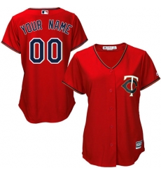 Men Women Youth All Size Minnesota Twins Custom Cool Base MLB jersey Red