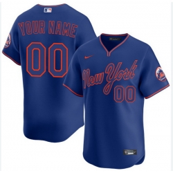 Men Women Youth Toddler New York Mets Active Player Custom Royal Premier Limited Stitched Baseball Jersey