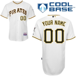 Men Women Youth All Size Pittsburgh Pirates White Customized Cool Base Jersey 3