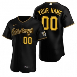 Men Women Youth Toddler All Size Pittsburgh Pirates Custom Nike Black Stitched MLB Flex Base Jersey