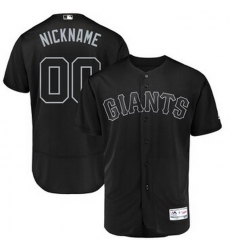 Men Women Youth Toddler All Size San Francisco Giants Majestic 2019 Players Weekend Flex Base Authentic Roster Custom Black Jersey