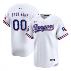 Men Texas Rangers Active Player Custom White 2023 World Series Stitched Baseball Jersey