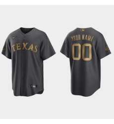 Men Women Youth Custom Texas Rangers 2022 Mlb All Star Game Charcoal Replica Jersey