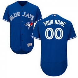 Men Women Youth All Size Toronto Blue Jays Majestic Home Flex Base Custom Jersey Blue