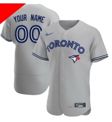 Men Women Youth Toddler TORONTO BLUE JAYS Custom Stitched Jersey Gray Men Women Youth Toddler TORONTO BLUE JAYS Custom Stitched Jersey Gray
