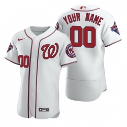 Men Women Youth Toddler All Size Washington Nationals Custom Nike White 2020 Stitched MLB Flex Base Jersey