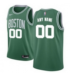 Men Women Youth Toddler All Size Boston Celtics Nike Green Swingman Custom Icon Edition Jersey