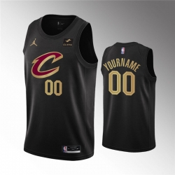 Men Women Youth Cleveland Cavaliers Active Player Customized Black Statement Edition Stitched Basketball Jersey