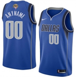 Men Dallas Mavericks Active Player Custom Blue 2024 Finals Icon Edition Stitched Basketball Jersey