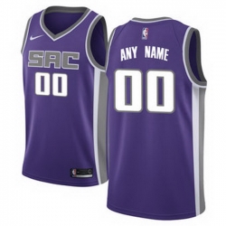 Men Women Youth Toddler All Size Sacramento Kings Nike Purple Swingman Custom Icon Edition Jersey