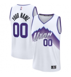 Utah Jazz Fanatics Fast Break Replica Custom Jersey White Association Edition Utah Jazz Fanatics Fast Break Replica Custom Jersey White Association Edition