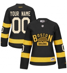 Men Women Youth Toddler Black Jersey - Customized Reebok Boston Bruins Winter Classic  II