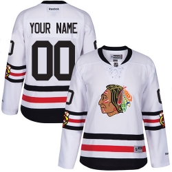 Men Women Youth Toddler White Jersey - Customized Reebok Chicago Blackhawks 2017 Winter Classic  II